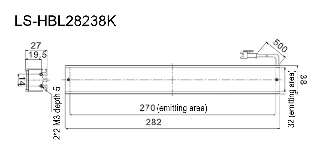 LS-HBL28238K dimensions (mm)