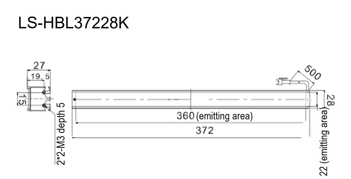 LS-HBL37228K dimensions (mm)