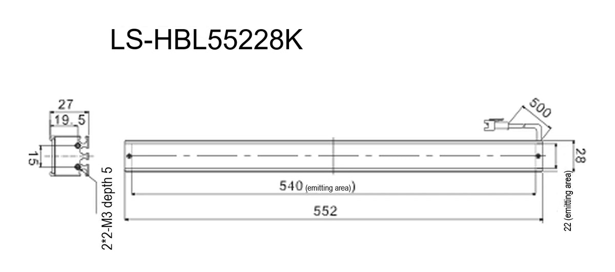 LS-HBL55228K dimensions (mm)