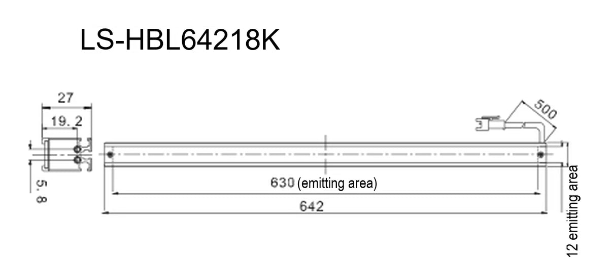 LS-HBL64218K dimensions (mm)