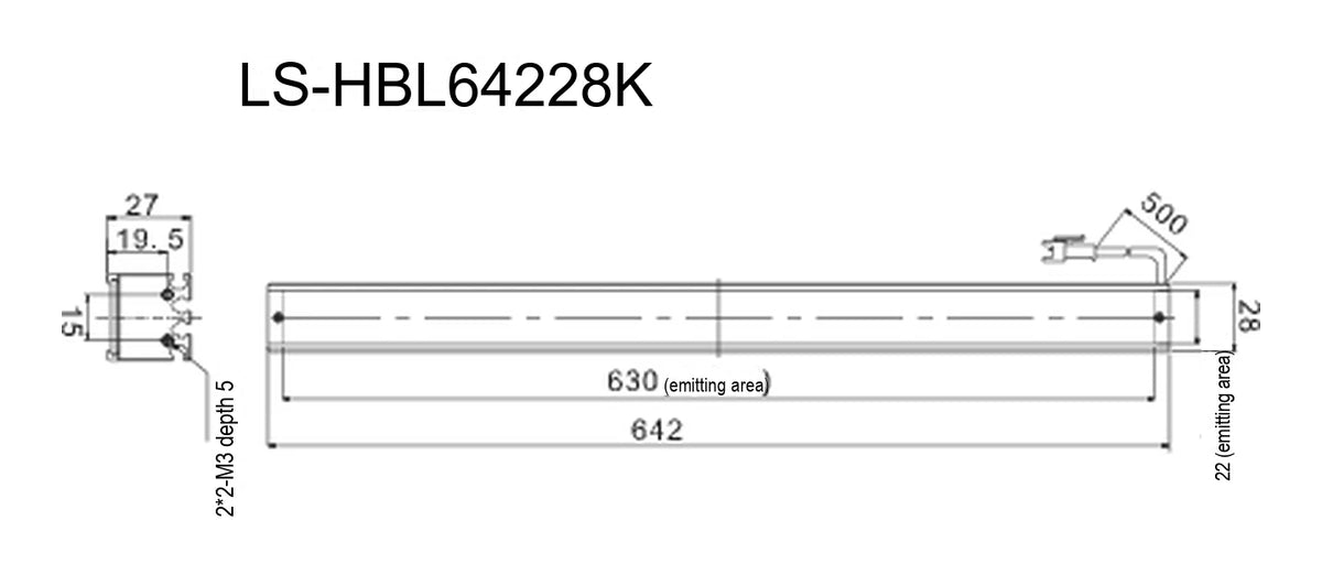 LS-HBL64228K dimensions (mm)
