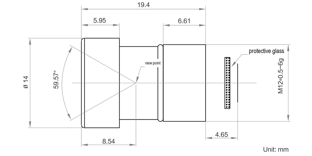 LS-HF0856-12S dimensions (mm)