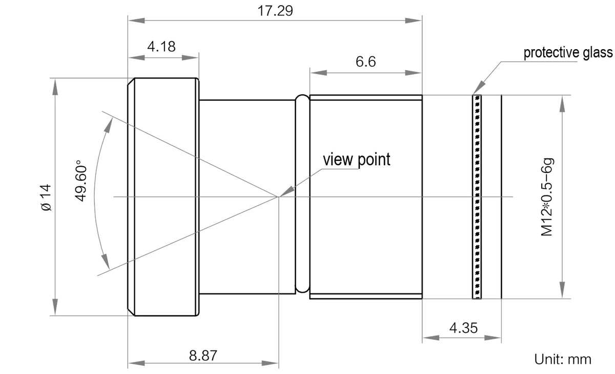 LS-HF1056-12S dimensions (mm)