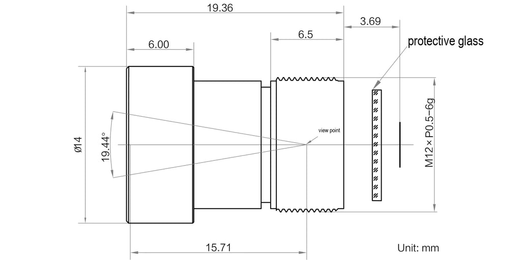 LS-HF2556-12S dimensions (mm)