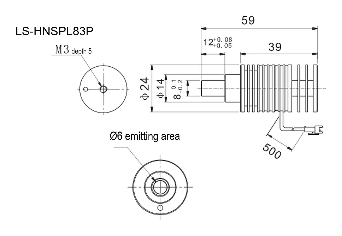 LS-HNSPL83P dimensions (mm)