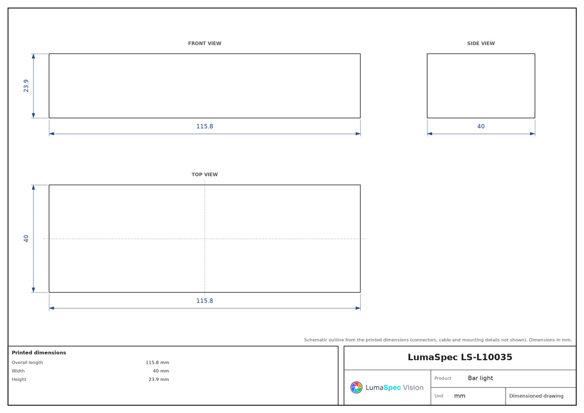 LS-L10035 dimensions (mm)