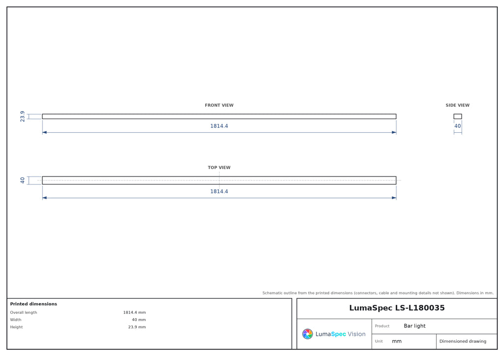 LS-L180035 dimensions (mm)