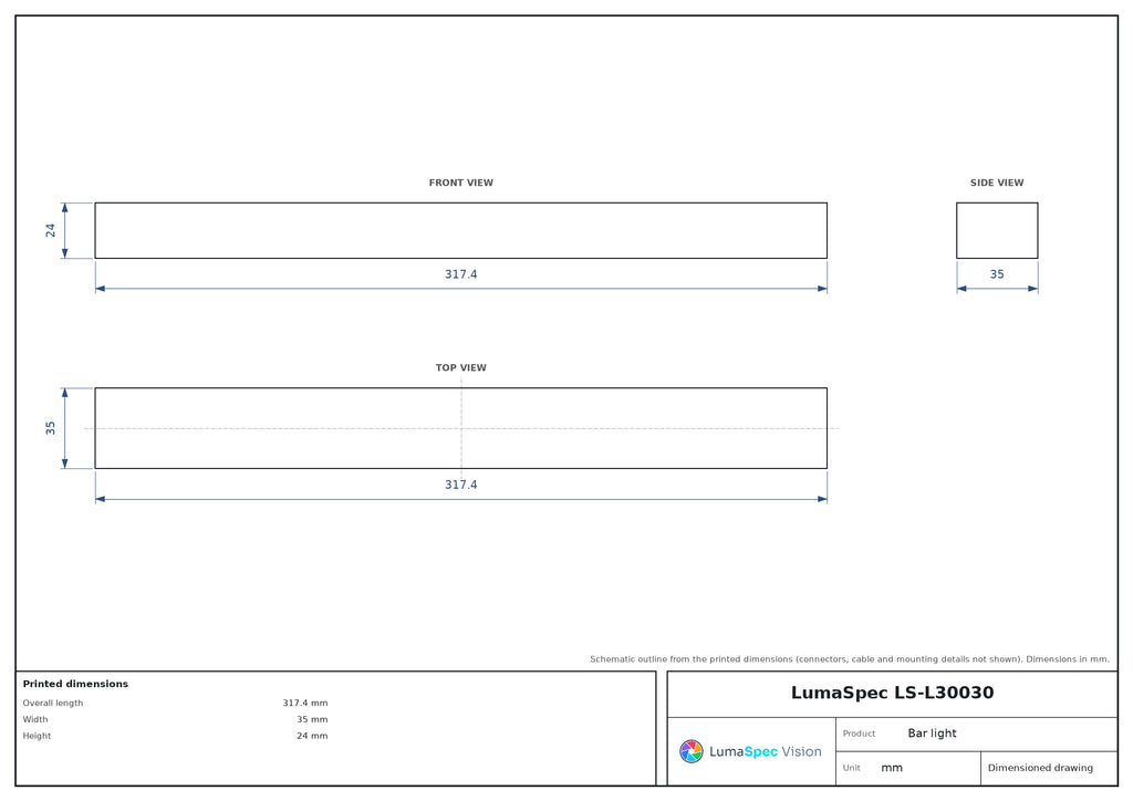 LS-L30030 dimensions (mm)