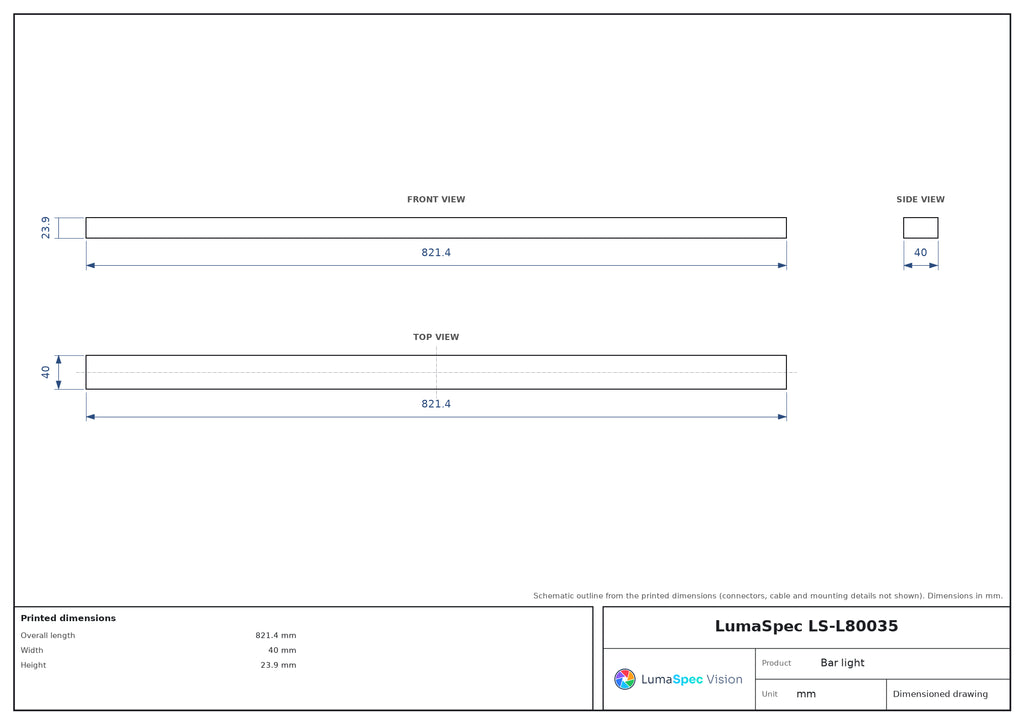 LS-L80035 dimensions (mm)