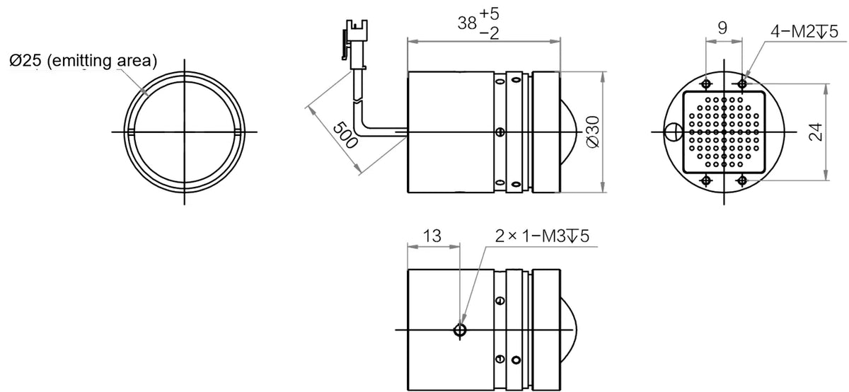 LS-LDSS-30-5-B dimensions (mm)