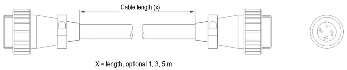Light extension cables (LS-AC10P4-LX)