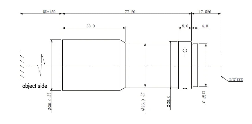 LS-MY-018-150-MP dimensions (mm)