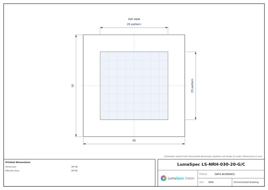 LS-NRH-030-20-G/C dimensions (mm)