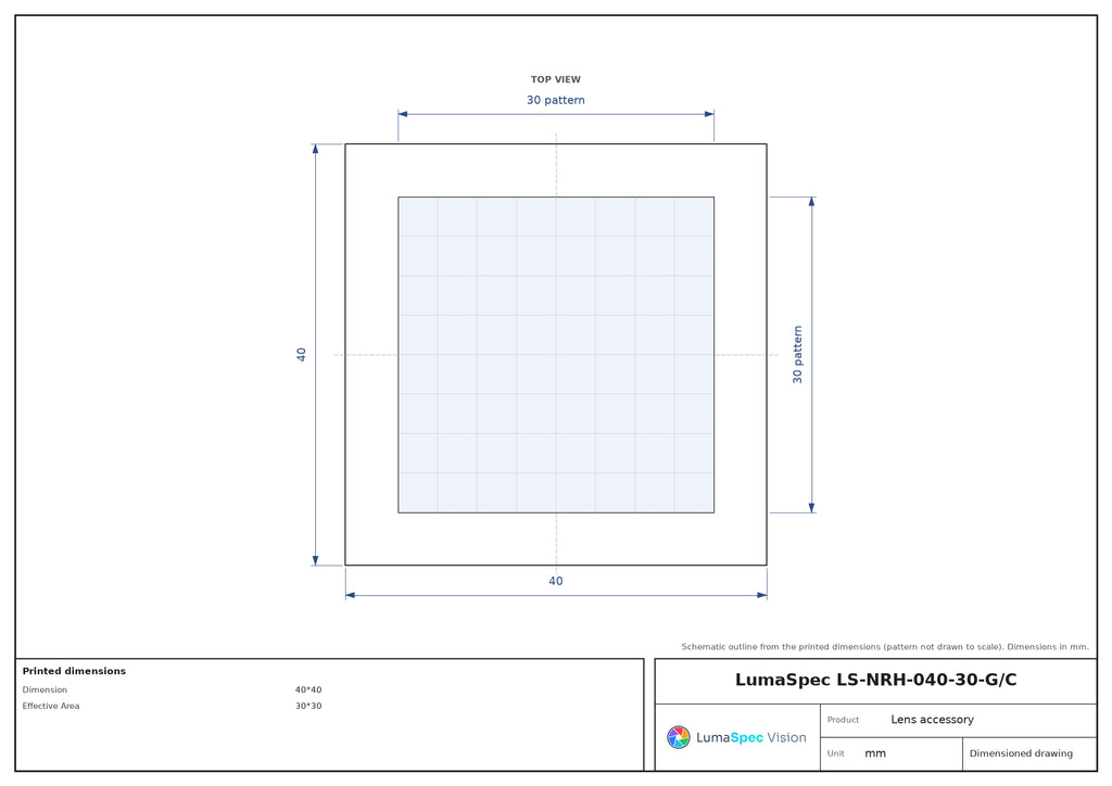 LS-NRH-040-30-G/C dimensions (mm)