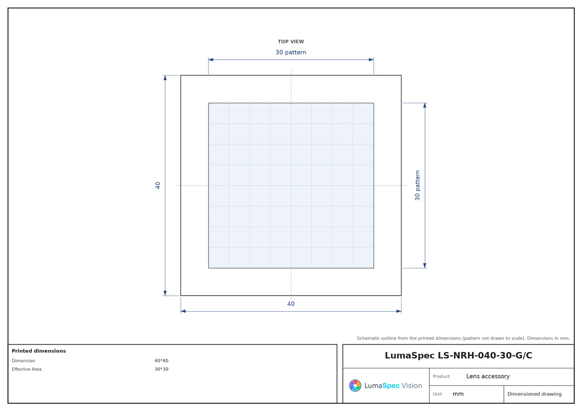 LS-NRH-040-30-G/C dimensions (mm)