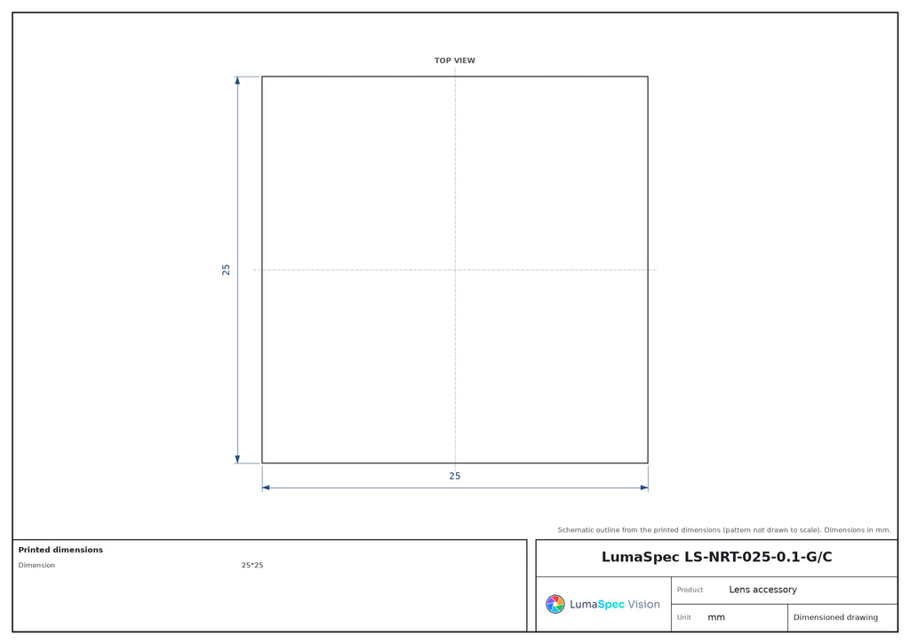 LS-NRT-025-0.1-G/C dimensions (mm)