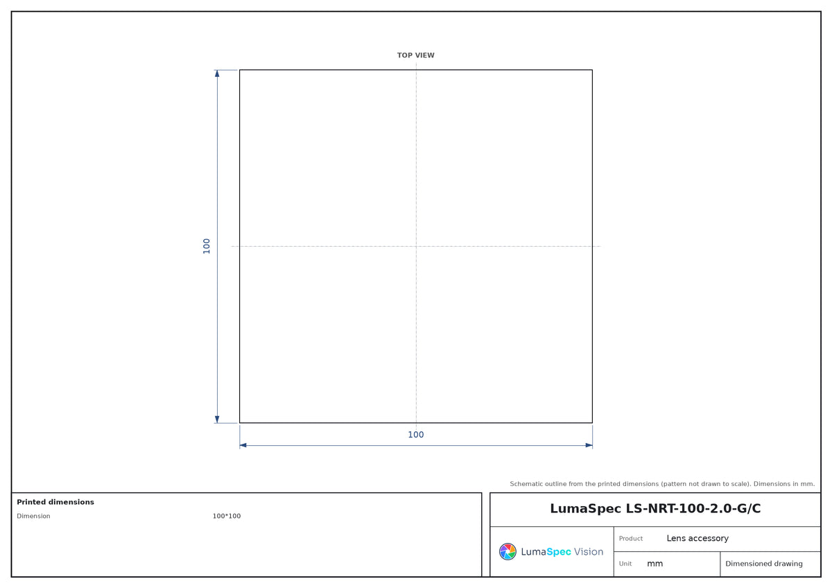 LS-NRT-100-2.0-G/C dimensions (mm)