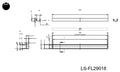 300 x 15 mm non-standard surface lights (LS-FL29018)