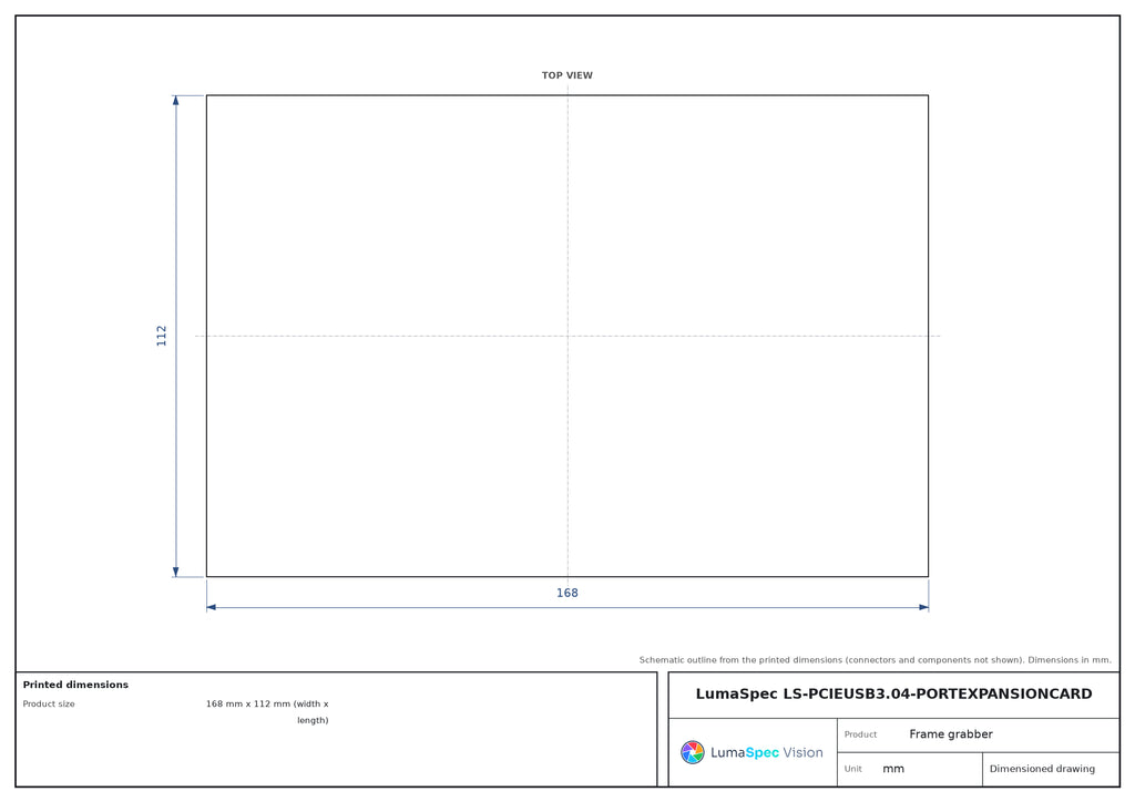 LS-PCIEUSB3.04-PORTEXPANSIONCARD dimensions (mm)