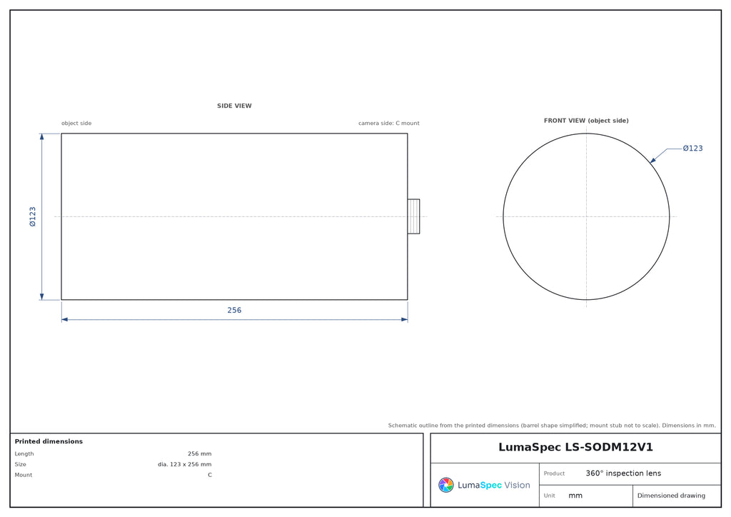 LS-SODM12V1 dimensions (mm)