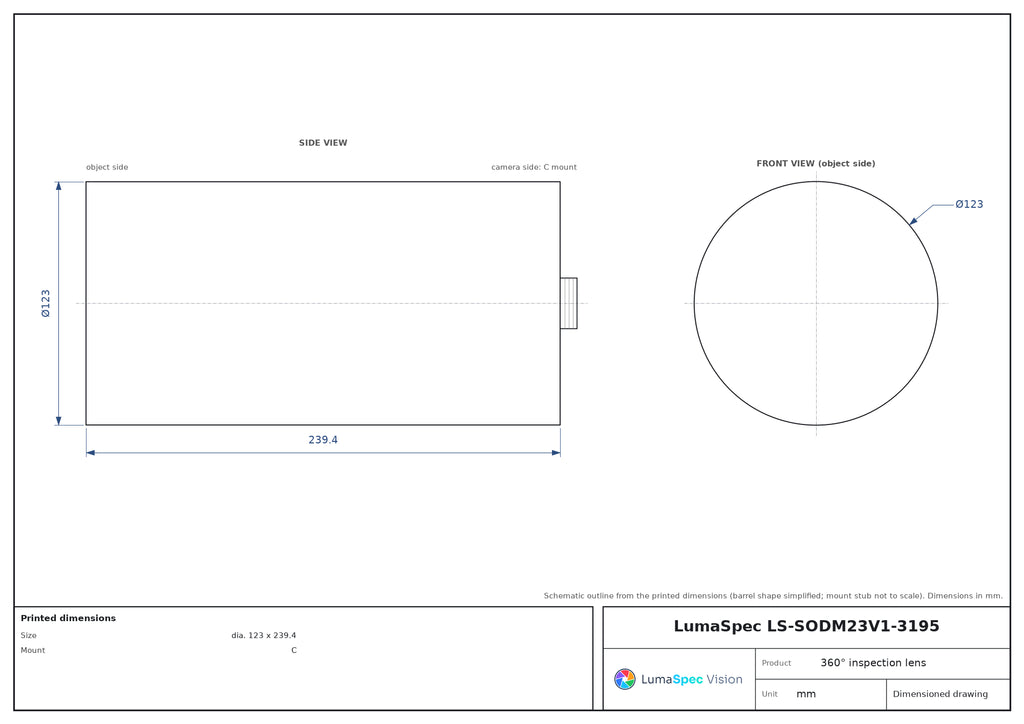 LS-SODM23V1-3195 dimensions (mm)