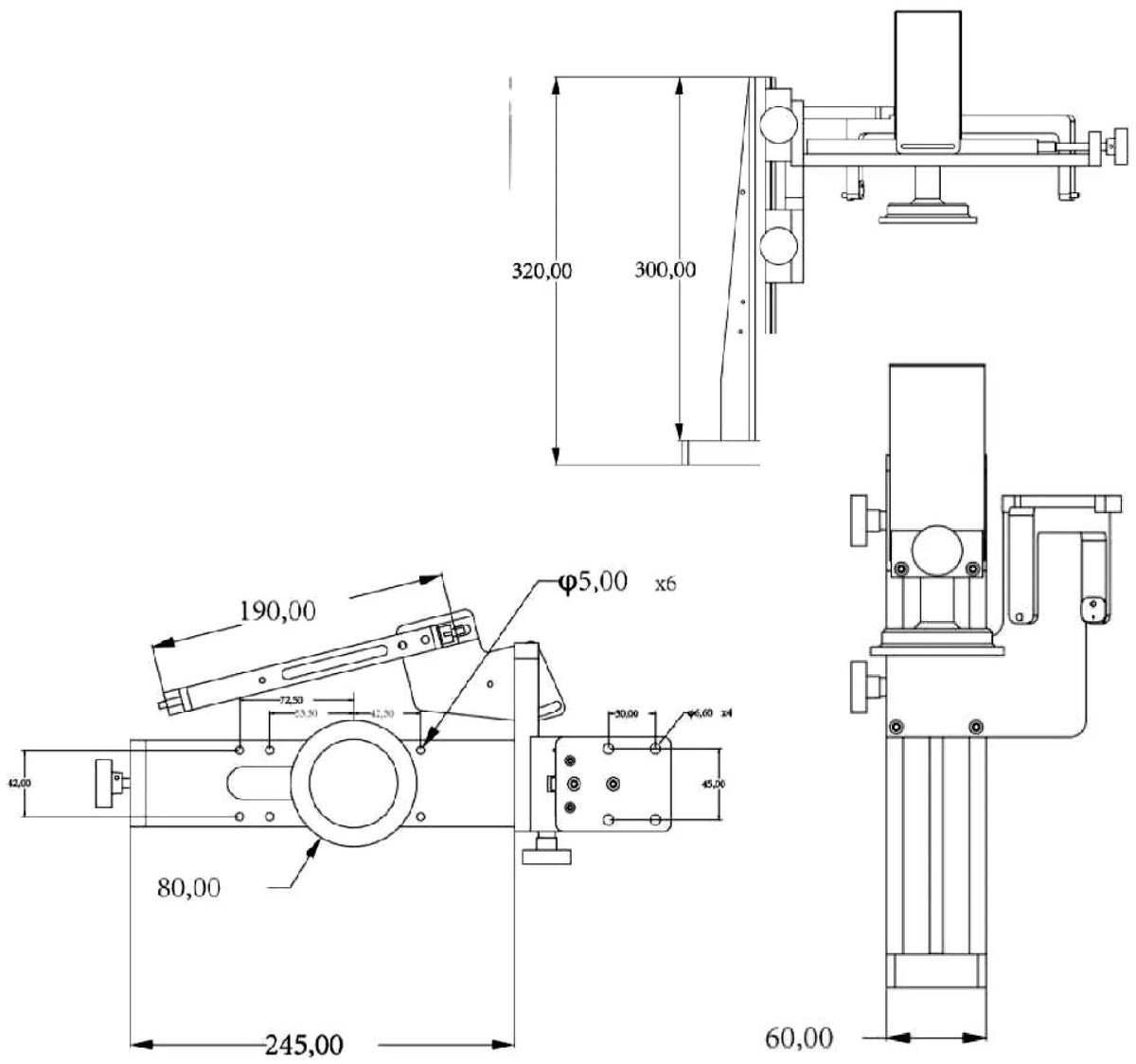 LS-STD60350-XS dimensions (mm)