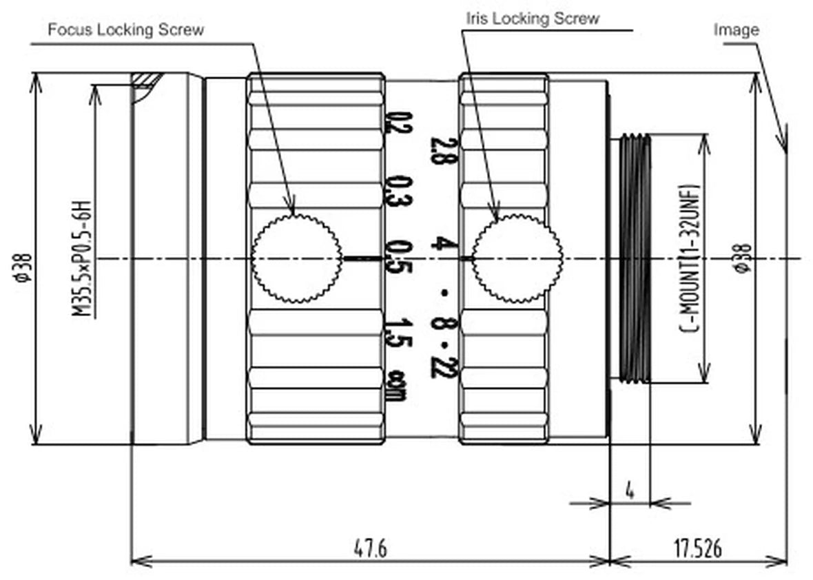 LS-VFA1-111-20M35 dimensions (mm)