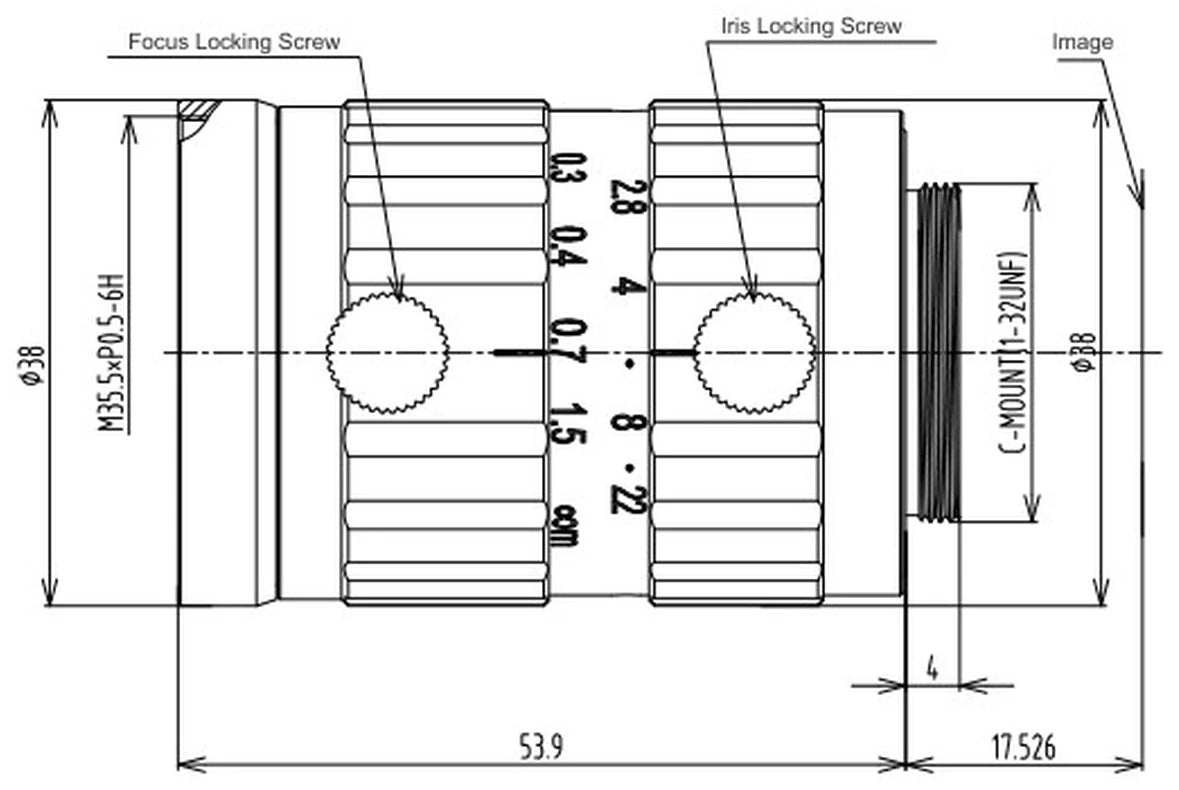LS-VFA1-111-20M50 dimensions (mm)