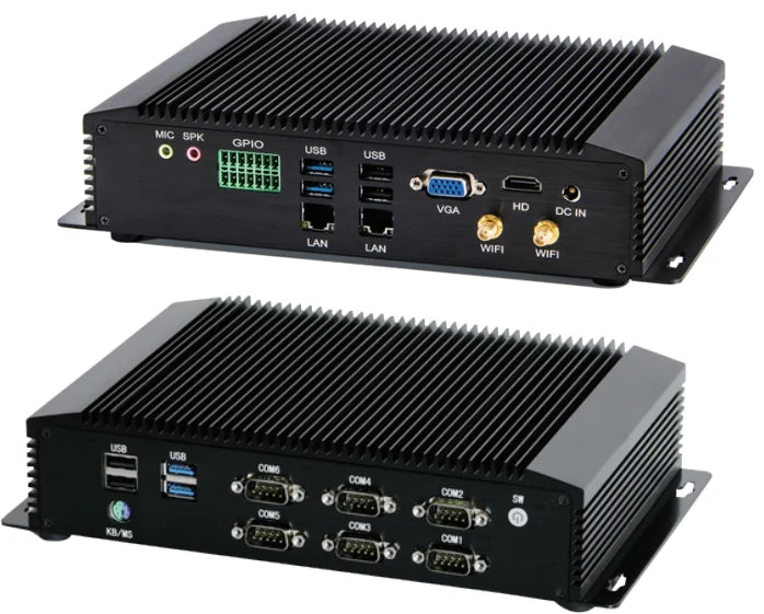 Fanless industrial PC, Intel Core i3-6006U, barebone (LS-SYG5AX6006U)