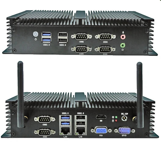 Fanless industrial PC, 4278U CPU, barebone (LS-SYGK1X4278U)