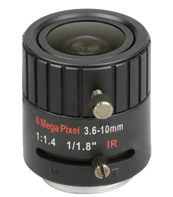 3.6-10 mm, 1/1.8", 6 MP, CS-mount Varifocal CCTV Lens (LS-SVD3610IR-6M)