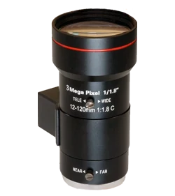 12-120 mm, 1/1.8", 3 MP, C-mount Varifocal CCTV Lens, F1.8 DC iris (LS-SVD12120-3M)