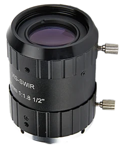 25 mm, 1/2", 1.3 MP, C-mount SWIR Lens (LS-VIS-SWIR2502-M)