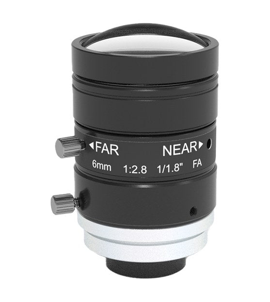 6 mm F2.8 6 MP C-Mount Machine Vision Lens, 1/1.8"